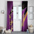 Custom Trinidad and Tobago Cricket Window Curtain Come On Knight Riders Purple Version
