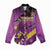 Custom Trinidad and Tobago Cricket Women Casual Shirt Come On Knight Riders Purple Version