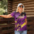 Custom Trinidad and Tobago Cricket Women Polo Shirt Come On Knight Riders Purple Version