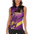 Custom Trinidad and Tobago Cricket Women Sleeveless Polo Shirt Come On Knight Riders Purple Version