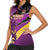 Custom Trinidad and Tobago Cricket Women Sleeveless Polo Shirt Come On Knight Riders Purple Version
