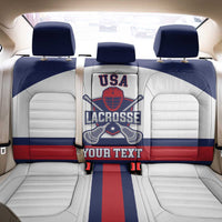 Custom United States Lacrosse Back Car Seat Cover Go Champions White Version