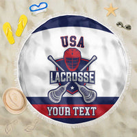 Custom United States Lacrosse Beach Blanket Go Champions White Version