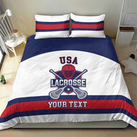 Custom United States Lacrosse Bedding Set Go Champions White Version