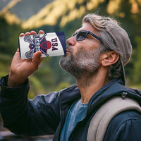 Custom United States Lacrosse 4 in 1 Can Cooler Tumbler Go Champions White Version