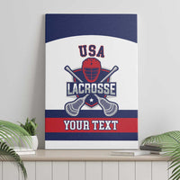 Custom United States Lacrosse Canvas Wall Art Go Champions White Version