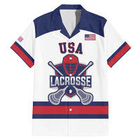 Custom United States Lacrosse Family Matching Mermaid Dress and Hawaiian Shirt Go Champions White Version