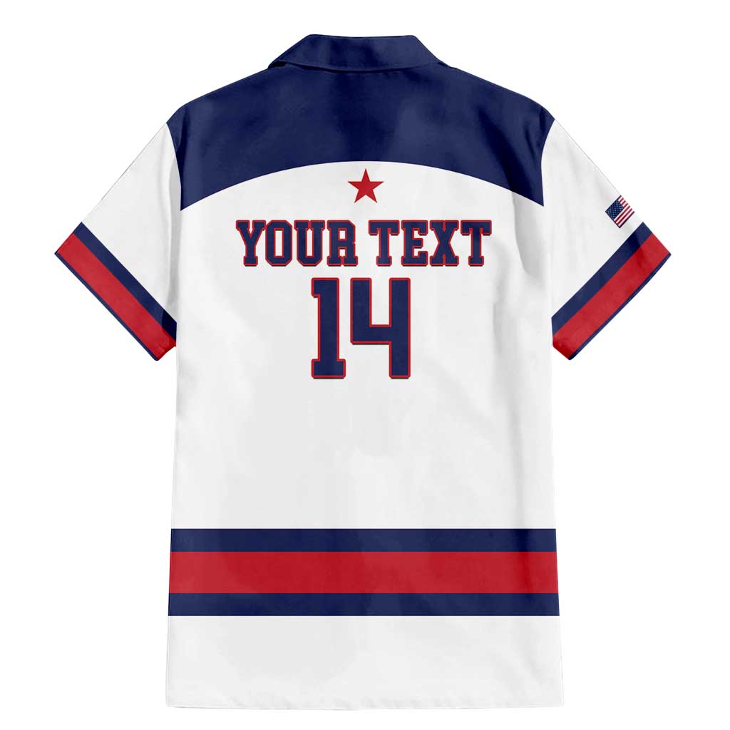 Custom United States Lacrosse Family Matching Mermaid Dress and Hawaiian Shirt Go Champions White Version