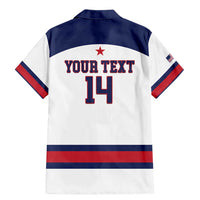 Custom United States Lacrosse Family Matching Mermaid Dress and Hawaiian Shirt Go Champions White Version