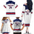 Custom United States Lacrosse Family Matching Off The Shoulder Long Sleeve Dress and Hawaiian Shirt Go Champions White Version