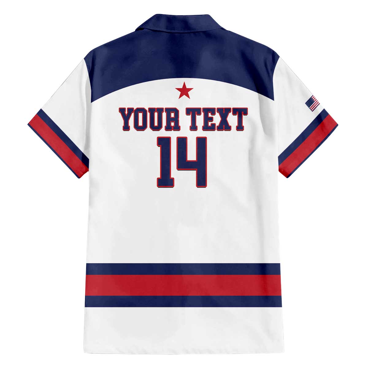 Custom United States Lacrosse Family Matching Off The Shoulder Long Sleeve Dress and Hawaiian Shirt Go Champions White Version