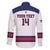 Custom United States Lacrosse Family Matching Off The Shoulder Long Sleeve Dress and Hawaiian Shirt Go Champions White Version
