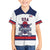 Custom United States Lacrosse Family Matching Off The Shoulder Long Sleeve Dress and Hawaiian Shirt Go Champions White Version