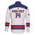 Custom United States Lacrosse Family Matching Off Shoulder Short Dress and Hawaiian Shirt Go Champions White Version