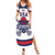 Custom United States Lacrosse Family Matching Summer Maxi Dress and Hawaiian Shirt Go Champions White Version