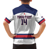 Custom United States Lacrosse Family Matching Tank Maxi Dress and Hawaiian Shirt Go Champions White Version