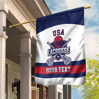 Custom United States Lacrosse Garden Flag Go Champions White Version