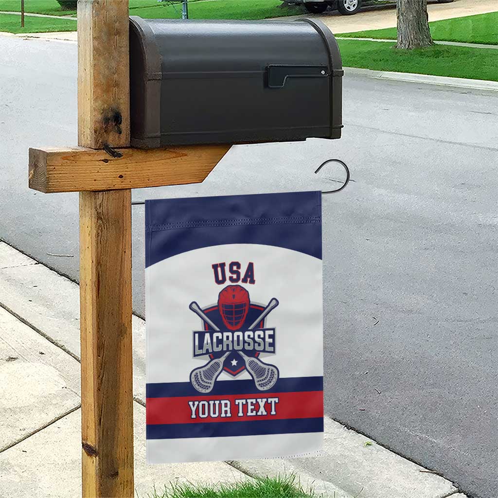 Custom United States Lacrosse Garden Flag Go Champions White Version