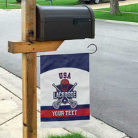 Custom United States Lacrosse Garden Flag Go Champions White Version