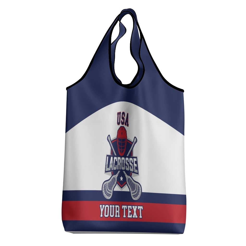 Custom United States Lacrosse Grocery Bag Go Champions White Version