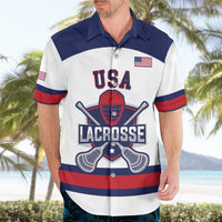 Custom United States Lacrosse Hawaiian Shirt Go Champions White Version