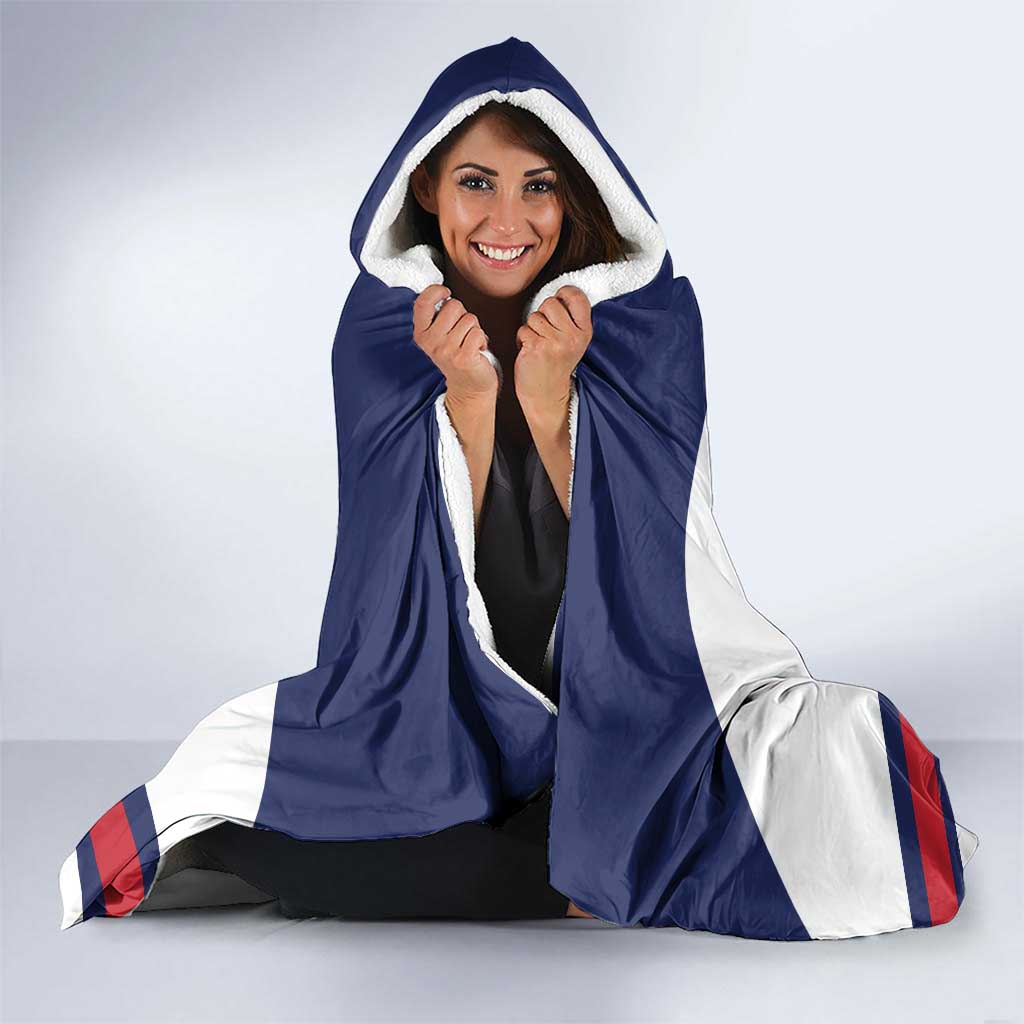 Custom United States Lacrosse Hooded Blanket Go Champions White Version