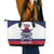 Custom United States Lacrosse Leather Tote Bag Go Champions White Version