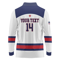 Custom United States Lacrosse Long Sleeve Polo Shirt Go Champions White Version