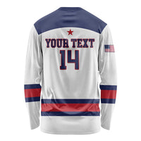 Custom United States Lacrosse Long Sleeve Shirt Go Champions White Version