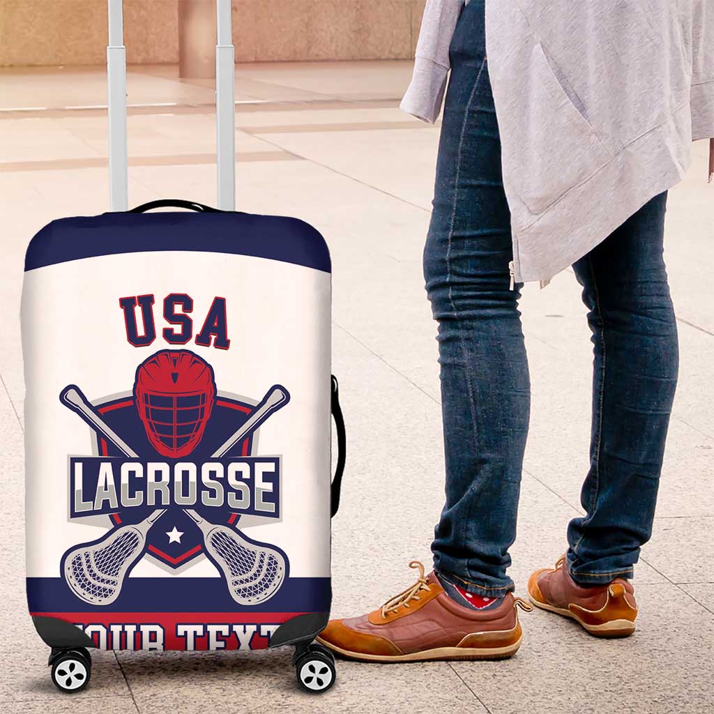 Custom United States Lacrosse Luggage Cover Go Champions White Version