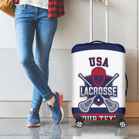 Custom United States Lacrosse Luggage Cover Go Champions White Version