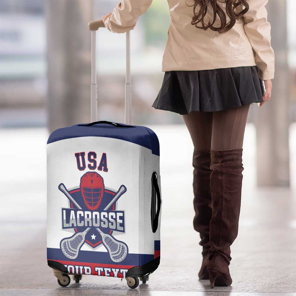 Custom United States Lacrosse Luggage Cover Go Champions White Version