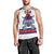Custom United States Lacrosse Men Tank Top Go Champions White Version