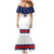 Custom United States Lacrosse Mermaid Dress Go Champions White Version