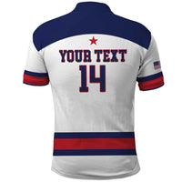 Custom United States Lacrosse Polo Shirt Go Champions White Version