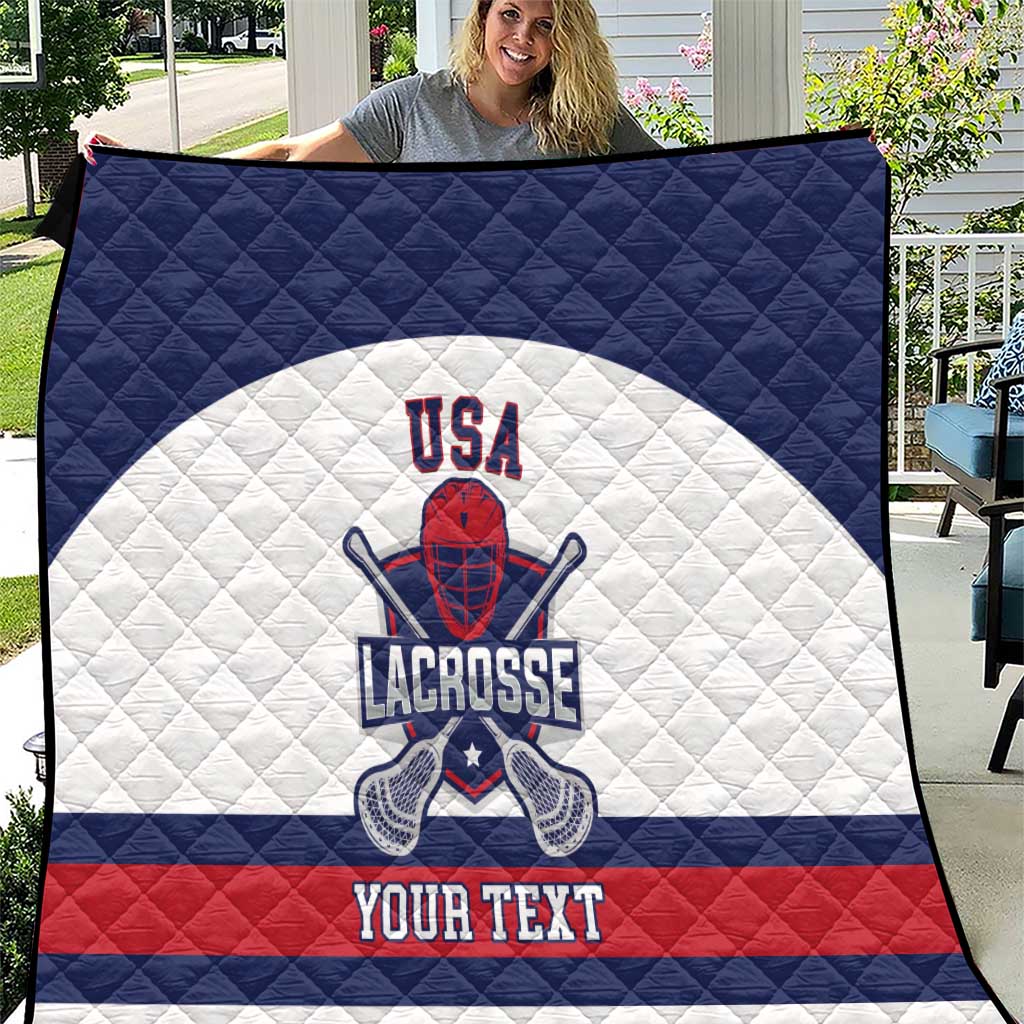 Custom United States Lacrosse Quilt Go Champions White Version