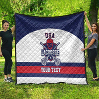 Custom United States Lacrosse Quilt Go Champions White Version
