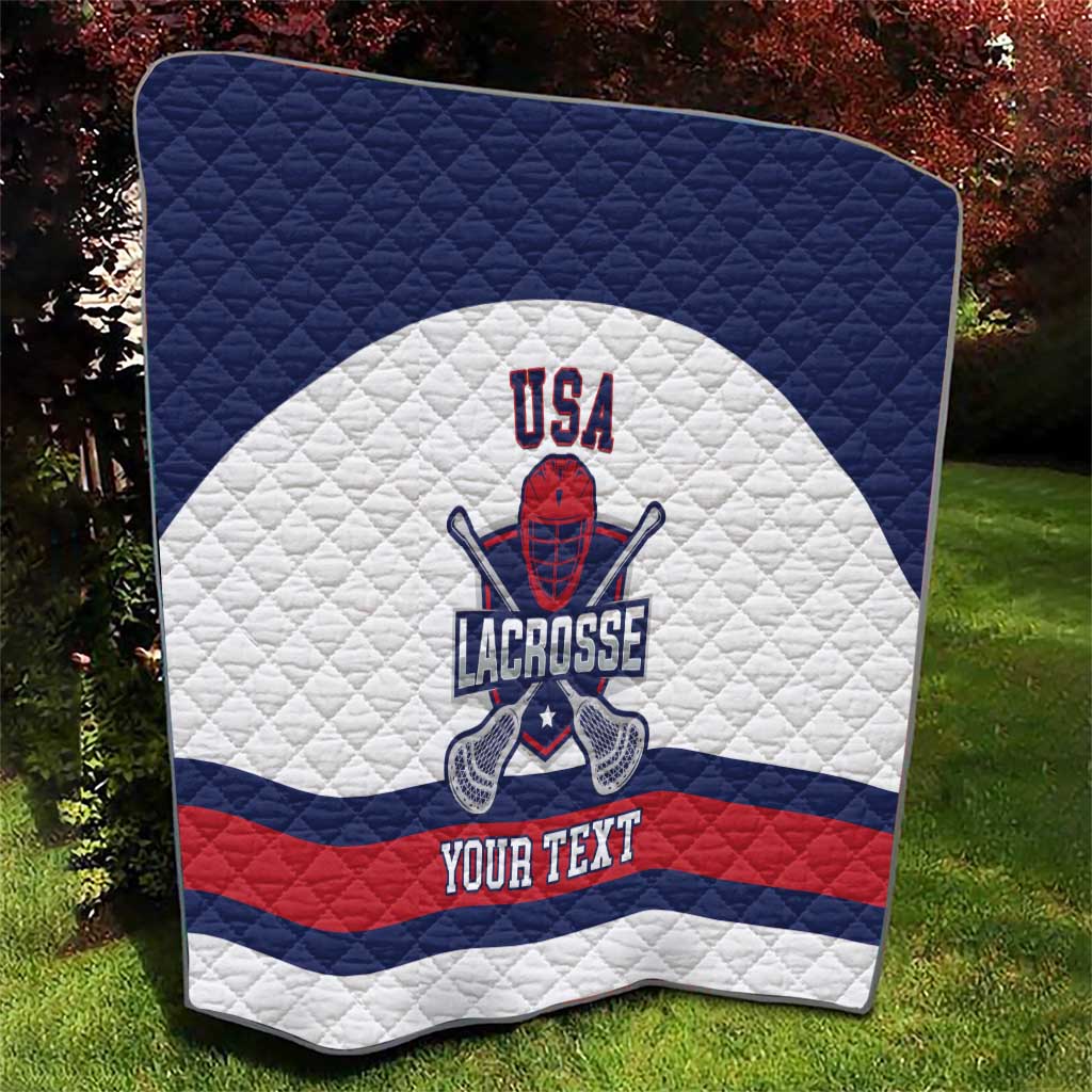 Custom United States Lacrosse Quilt Go Champions White Version