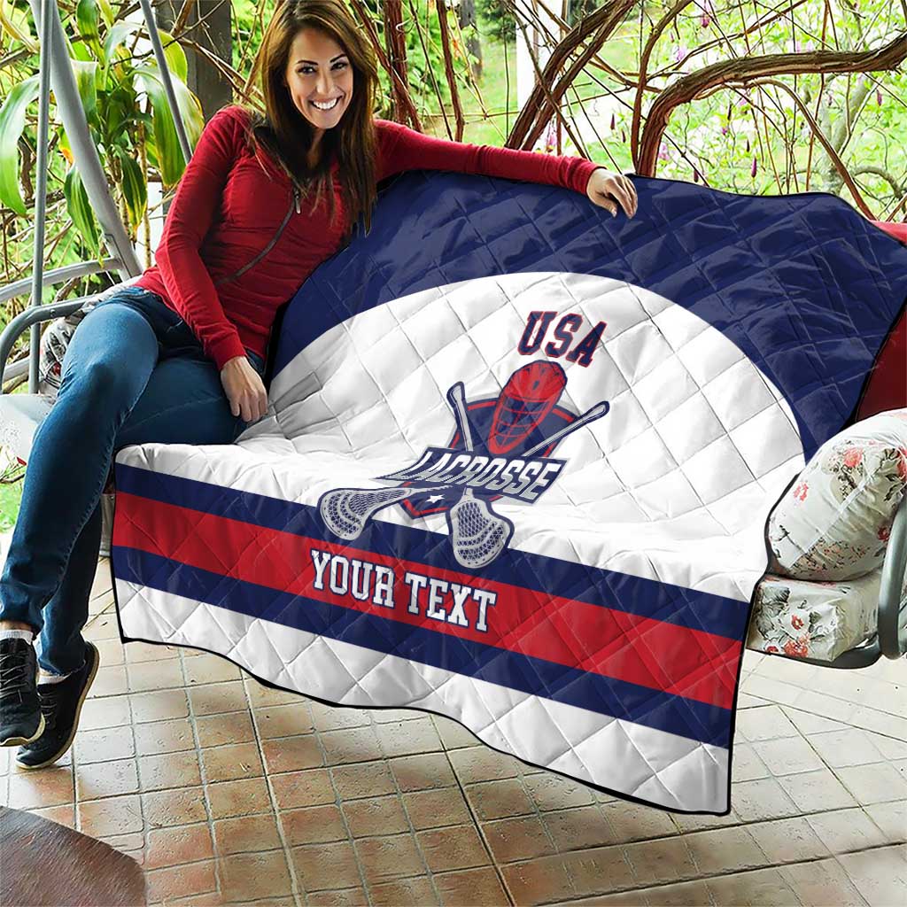 Custom United States Lacrosse Quilt Go Champions White Version