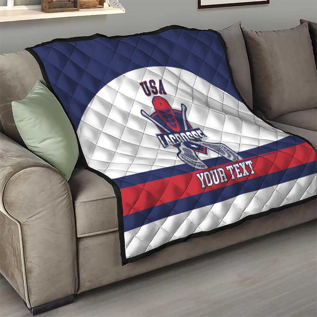 Custom United States Lacrosse Quilt Go Champions White Version