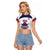 Custom United States Lacrosse Raglan Cropped T Shirt Go Champions White Version