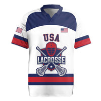 Custom United States Lacrosse Rugby Jersey Go Champions White Version
