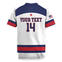 Custom United States Lacrosse Rugby Jersey Go Champions White Version