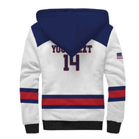 Custom United States Lacrosse Sherpa Hoodie Go Champions White Version