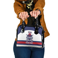 Custom United States Lacrosse Shoulder Handbag Go Champions White Version