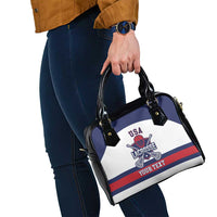 Custom United States Lacrosse Shoulder Handbag Go Champions White Version