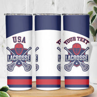 Custom United States Lacrosse Skinny Tumbler Go Champions White Version