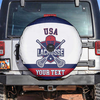 Custom United States Lacrosse Spare Tire Cover Go Champions White Version