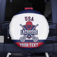 Custom United States Lacrosse Spare Tire Cover Go Champions White Version