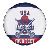 Custom United States Lacrosse Spare Tire Cover Go Champions White Version